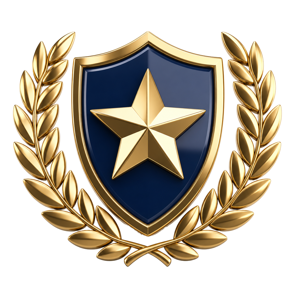 Unity Impact Awards laurel and star emblem